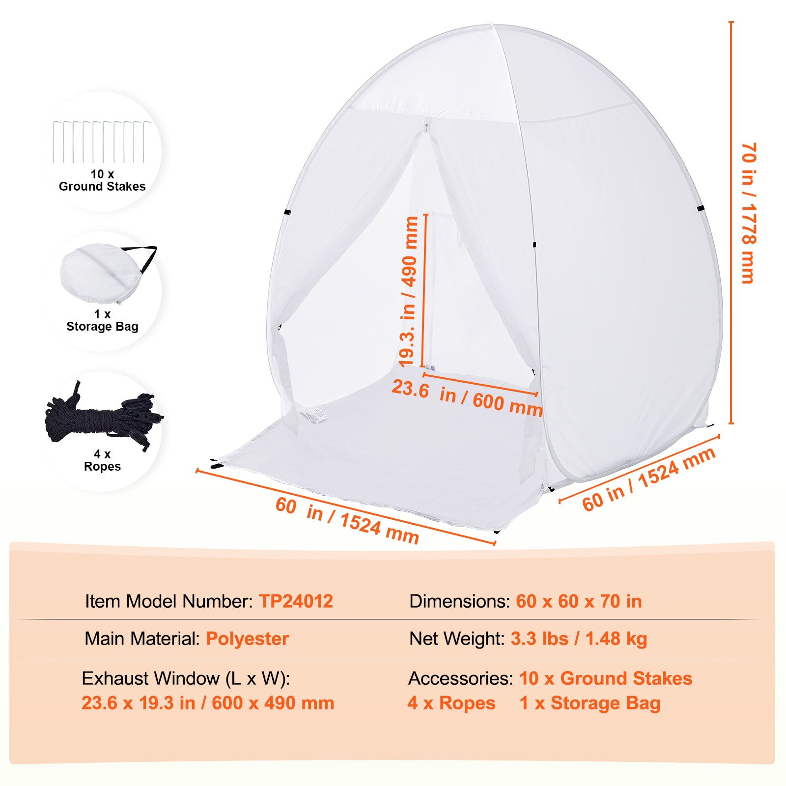 Portable Spray Paint Tent Booth For Diy Projects And Crafting_voghion.com